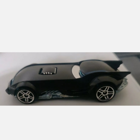 Hot Wheels Batman DC Comics s07 Batmobile Blue Pin Stripes Loose New Open Box - Picture 4 of 4